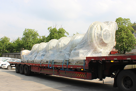 發(fā)貨現場-紹興天宏風機有限公司