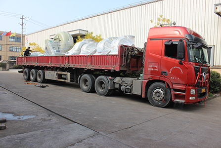 發(fā)貨現場-紹興天宏風機有限公司