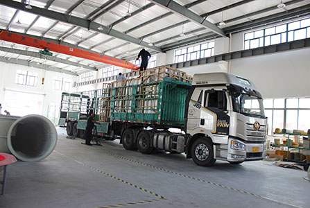 發(fā)貨現場-紹興天宏風機有限公司